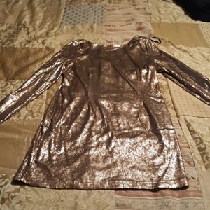 Dazzling Gold Sequin Dress